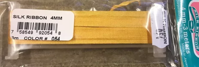 YLI Seide Band - 4mm Breite X 3M Lang - Bernstein Farbton 054