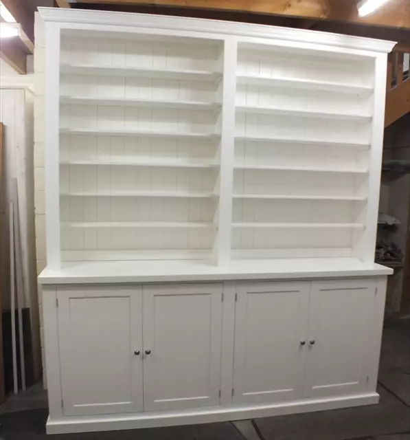 Buckingham All Painted 4 Door Library unit- F&B All White- BESPOKE AVAILABLE