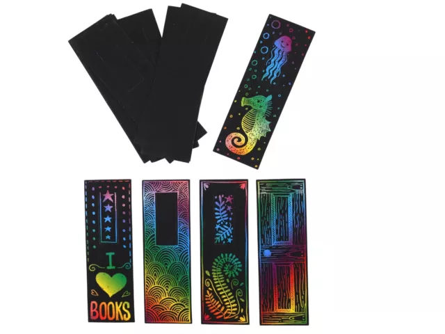 Scratch art | Bookmarks | Pack of 20 bookmarks