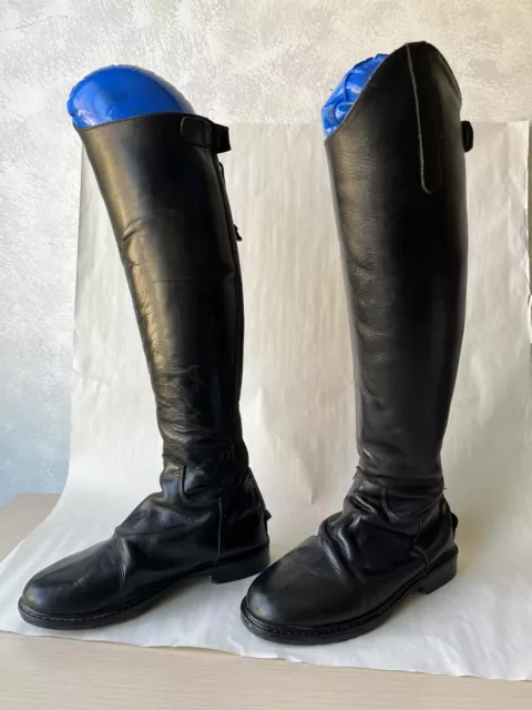 Girls Black Leather Tuffrider Riding Boots