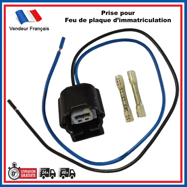 Fiche Réparation Faisceau Feu Plaque Arrière - Compatible Dacia, Renault, Nissan (Trafic, Twingo, Vivaro…)
