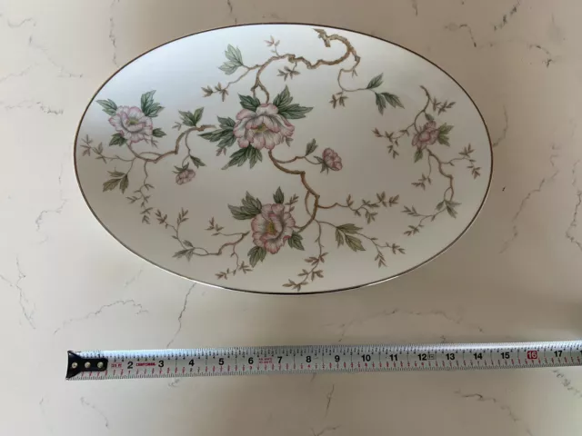 Noritake China 5502 CHATHAM Porcelain Ova Serving Platter 14.25 in Long