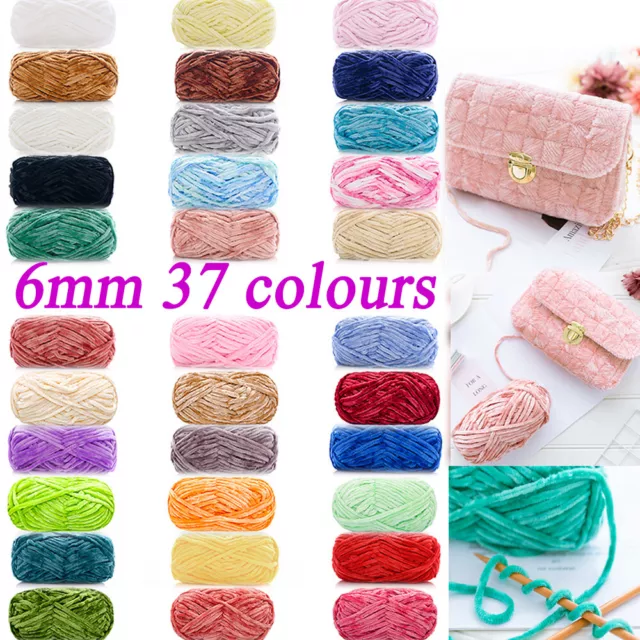 5 X 100g Chenille Velvet Knitting Yarn Wool Thick Warm DIY Crochet Hand-knitted