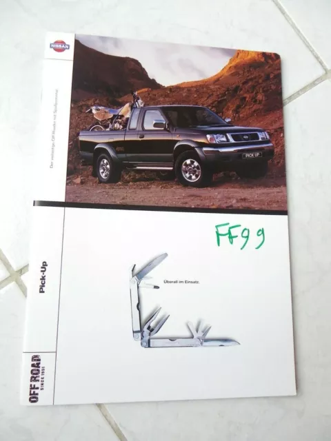 Nissan Pick-Up 1999 German Sales Brochure Catalogue Commercial Sales Prospectus