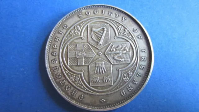 Medal Silver ?? Photographic Society Of Ireland 1947 With Hallmarks IN XF