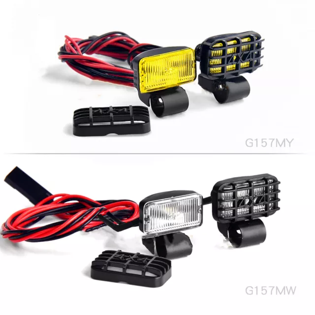 For 1:8 1:10 RC Car GRC 17MM LED Spotlight Retro Reflector Searchlight Headlight