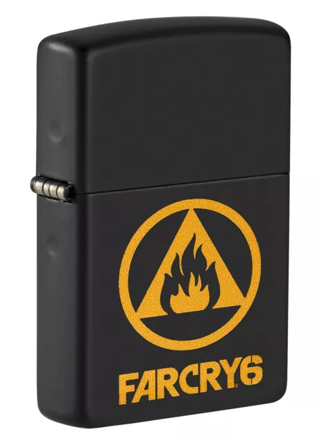 Zippo Far Cry 6 Logo Black Matte Windproof Lighter, 49549