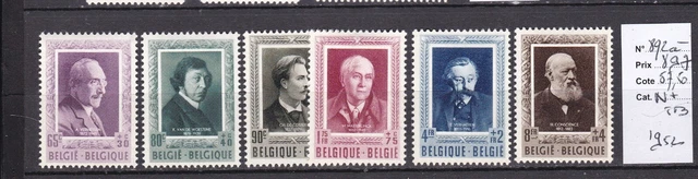 BELGIQUE 1952 SERIE CPLETE N°892 à 897-N*TB-COTE: 57 ,50 EUROS-VOIR SCAN-B506