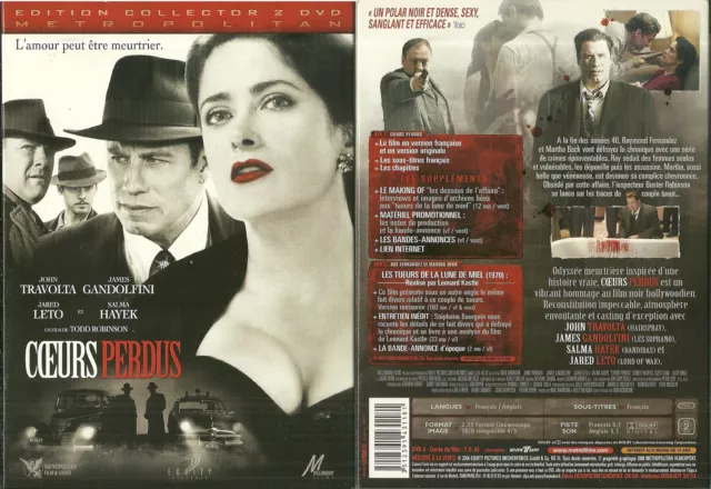 COEURS PERDUS avec JOHN TRAVOLTA, SALMA HAYEK ( 2 DVD COLLECTOR ) / COMME NEUF