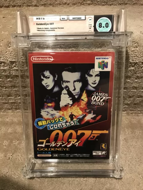 Goldeneye 007 WATA 8.0 Japanese CIB Complete Nintendo 64 N64 James Bond In Box