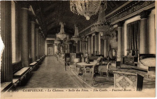CPA COMPIEGNE Le Chateau Salle des Fetes The Castle Festival-Room (291897)