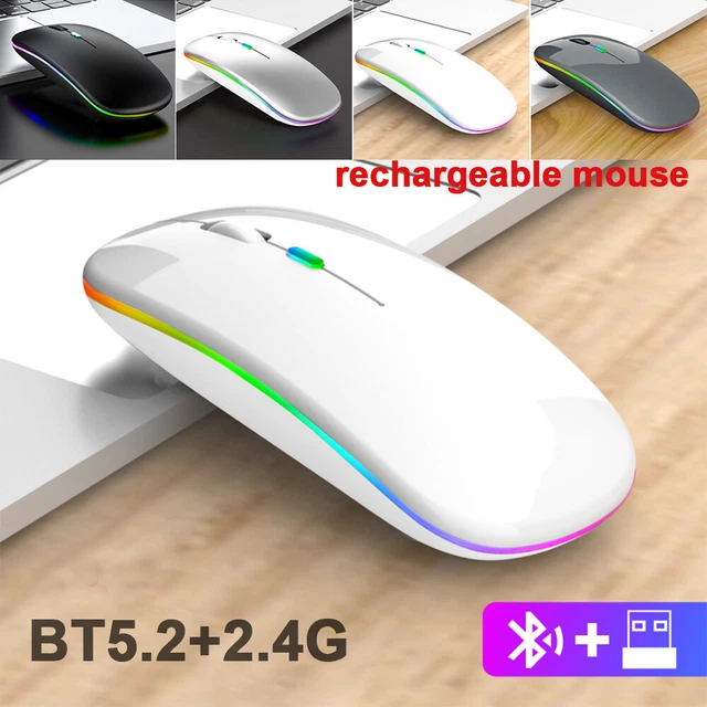 Karrong Kabellos Maus Wiederaufladbar USB Funkmaus Leise Klick