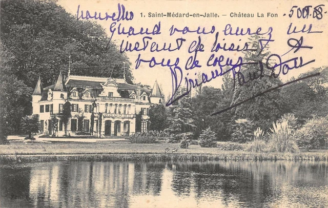 Cpa 33 Saint Medard En Jalles Chateau La Fon