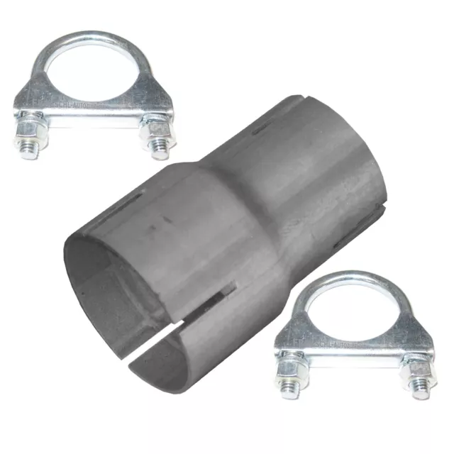 tube 50mm à 60mm Réducteur de gaz d'échappement en acier Connecteur Tuyau i*