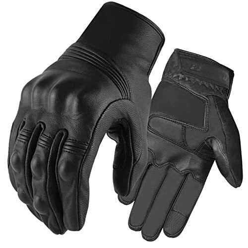 FINGER TEN Gants de Moto Homme Femme Gants à Écran Tactile Plein,Gants Moto Homo