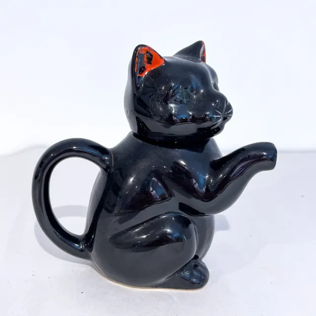 Vintage Porcelain Lucky / Good Fortune Cat Teapot 2