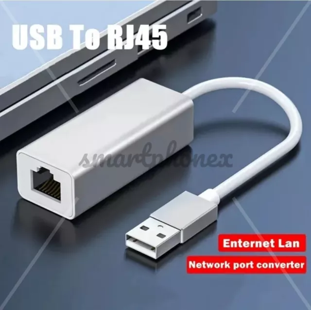 USB 2.0 to Gigabit RJ45 Ethernet LAN Network Adapter 100 Mbps For PC Laptop Mac