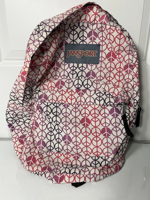 jansport backpack peace sign Right Pack The embroidered butterfly detail gives it a little extra character Pins Patches Jansport Backpack With
