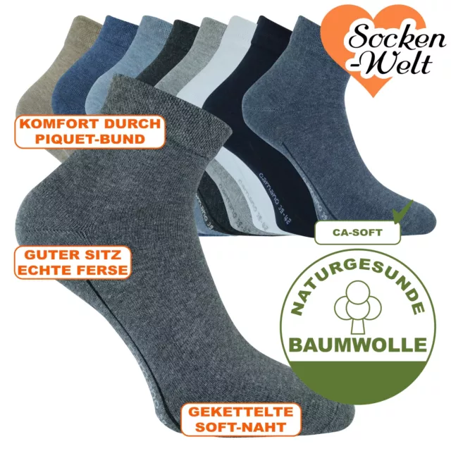 ohne - PicClick Gummi 4 CAMANO Baumwolle EUR Bio 17,90 97% DE Herrensocken Socken, PAAR