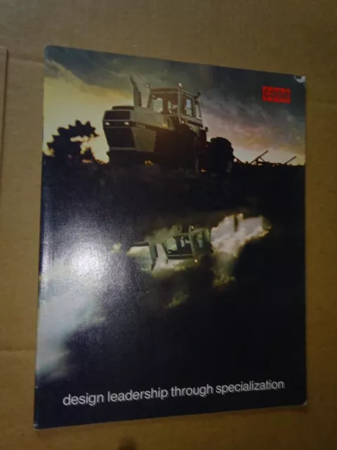 vintage 1980's JI Case Design Leadership through Tractor Sales Brochure