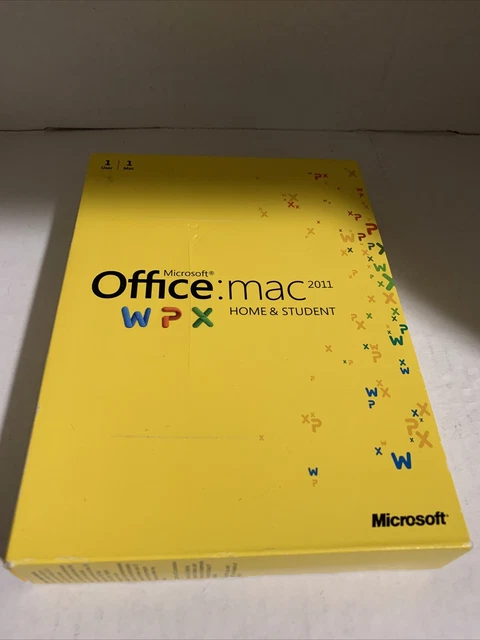 Microsoft Office MAC 2011 Home and Student Retail with Product Key Free Ship S2
