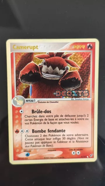 Camerupt 4/107 rare reverse holo - Stamp EX DEOXYS - Carte Pokémon