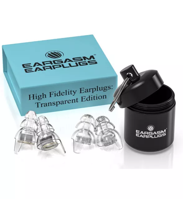 Eargasm High Fidelity Ear plugs for Concerts Musicians Motorcycles Noise (#109)