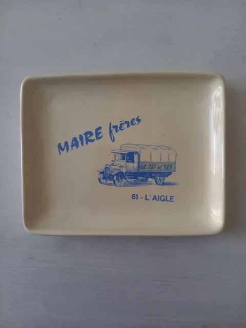 MAIRE Berliet Camion Cendrier publicitaire Porcelaine ancien publicitaire garage