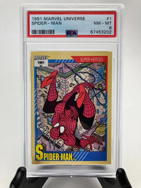 1991 Impel Marvel Universe Series 2 PSA 8 NM-MT Spider-Man #1