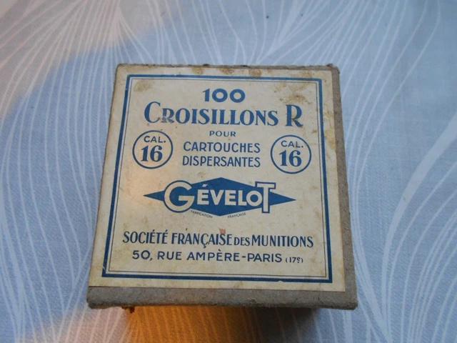 BOITE 100 CROISILLONS pour cartouches GEVELOT ancien voir photos EUR 5 ...