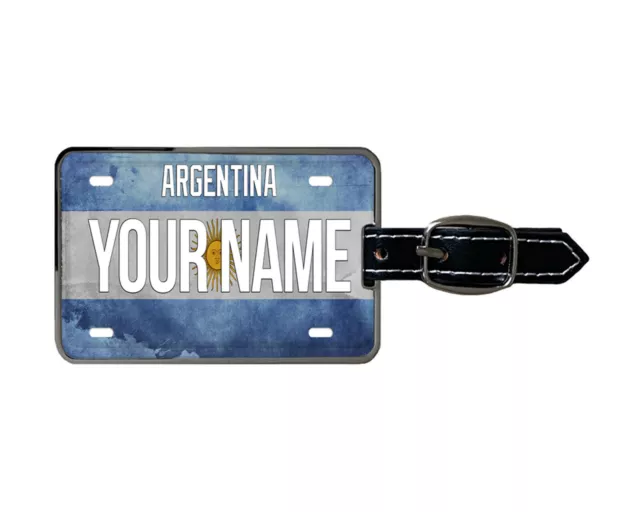 Personalized Custom Name Country Flag Luggage Tag