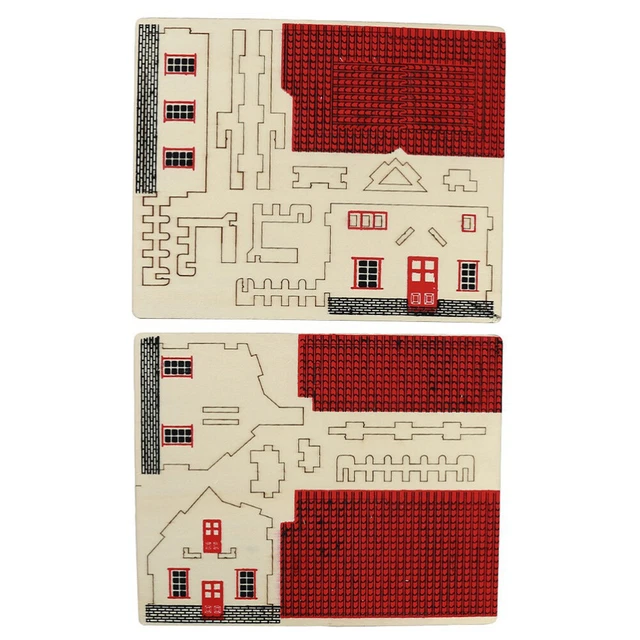 3D Puzzle Holzhaus Bausatz – DIY Miniatur-Haus Im Ländlichen Stil, 17x15x13 Cm