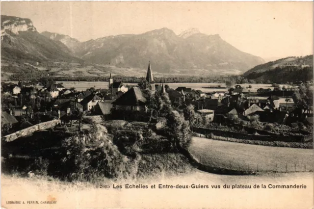 CPA Les Echelles et Entre-deux-GUIERS vus du plateau de la Commanderie (583361)