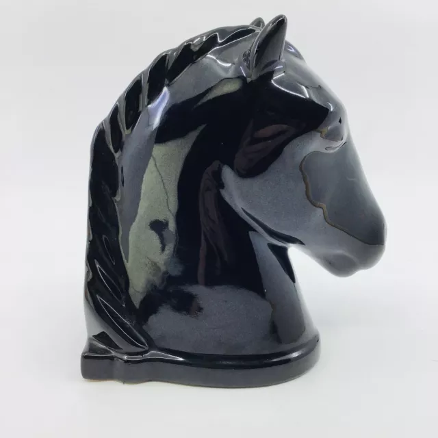 Vintage MCM USA Pottery Horse Head Bookend Single 3