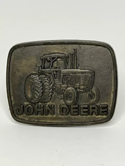 Vintage John Deere Brass Belt Buckle. 1970s.. Used…
