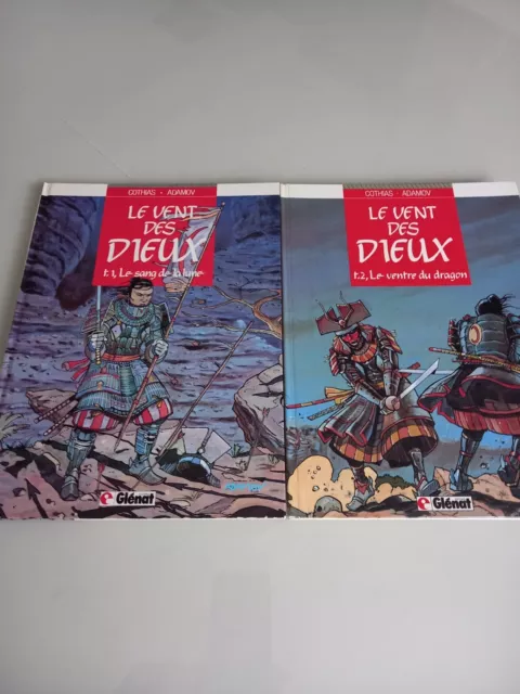 Cothias / Adamov : Le vent des dieux   Tomes 1 et 2 EO Glénat 1985 TBE