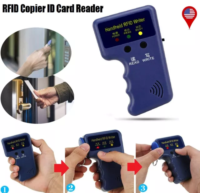 125KHz RFID Copier ID Card Reader Handheld Writer Access Control Card Duplicator