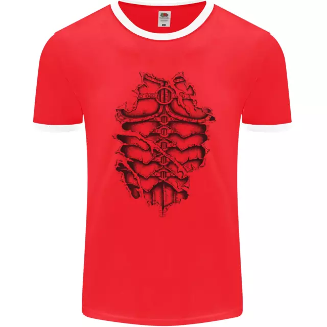 Roman Armour Fancy Dress Warrior Gym MMA Mens Ringer T-Shirt FotL