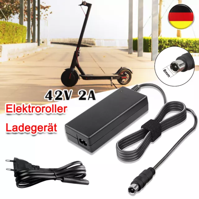 42V 2A Elektroroller Ladegerät Ladekabel 36V für Xiaomi Mi M365 / Pro ES1 2 3 4