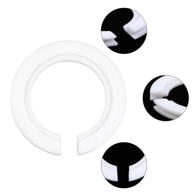 12 piezas anillo de conversión de sombra de nailon accesorios para pantallas de lámpara blanco