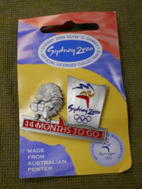 #P101.   Sydney 2000 Olympic Countdown Pin - 14 Months To Go