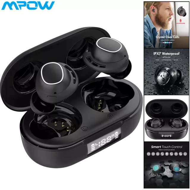 Mpow M30 Pro Wireless Earbuds Bluetooth 5.3 True TWS Headphones Bass Waterproof