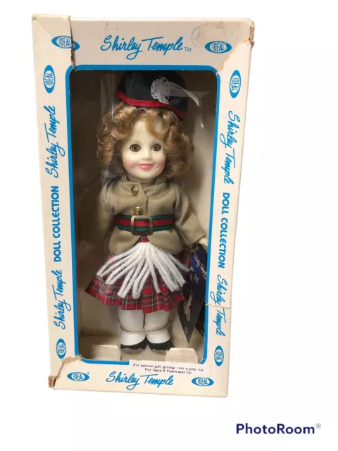 Shirley Temple Collectible Doll Ideal 1982 New In Box Scottish Kilt 8" JEHO1