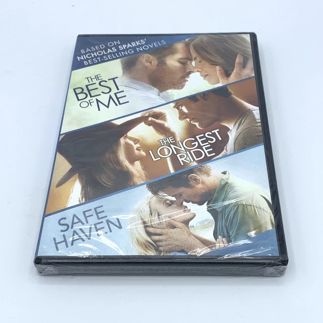 NEW Nicholas Sparks 3 Film Collection Best of Me / Longest Ride / Safe Haven DVD