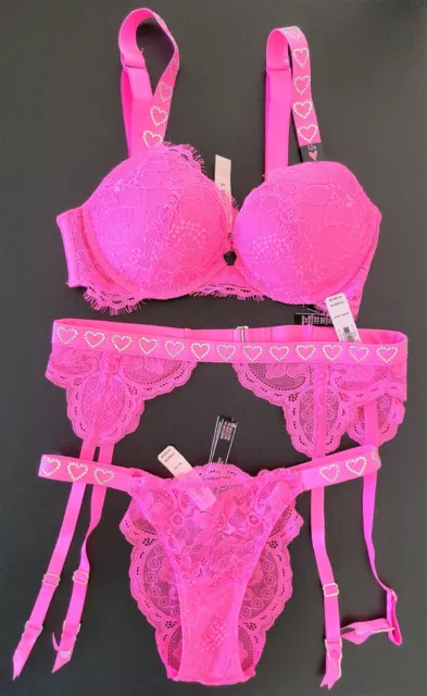 Victoria Secret Bra+Panties, Shine Set ,Colors and sizes to choose