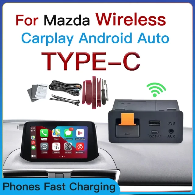 Mazda Wired  Android Auto Kit Apple Carplay CX5 CX3 CX9 MX5 Mazda 6 Mazda 3 UK