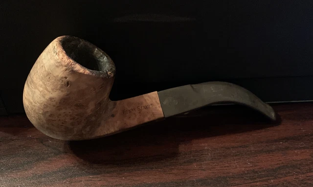VINTAGE ESTATE TOBACCO Pipe Henry Straus S.S. Imported Briar Wood Smoking  Pipe $30.00