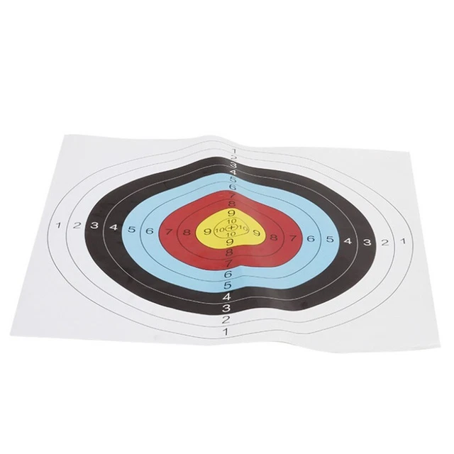 25pcs Standard Archery Targets - 60cm Paper Target Faces For Indoor 25m Competition & Training