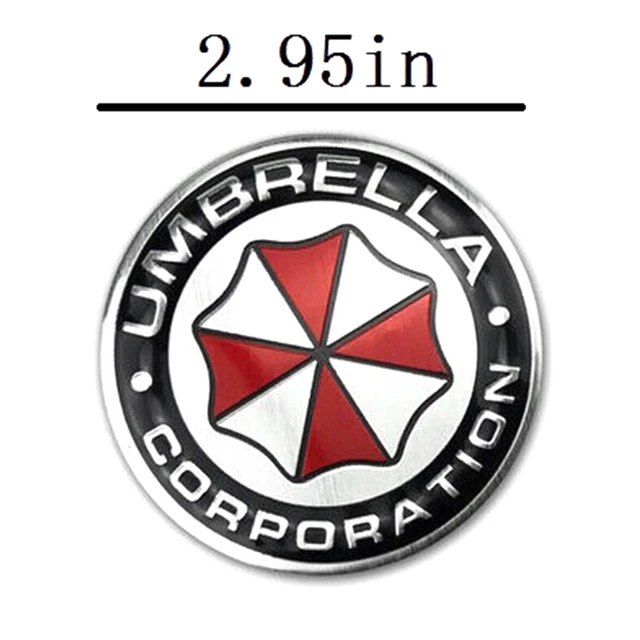 thumbnail image 2 of 3D Metal Chrome Biohazard Resident Evil Umbrella Car Emblem Badge – Decal Sticker 2 of 5