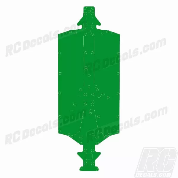 Calcomanía protectora de chasis ilimitada Arrma escala 1/7 6S #ARA320514 verde sólido